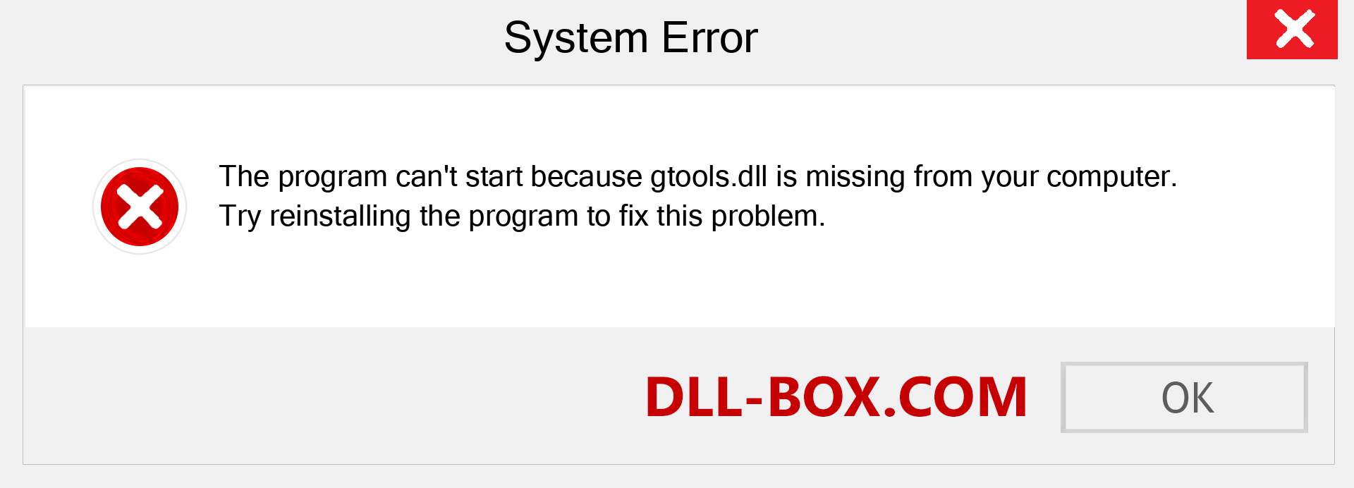  gtools.dll file is missing?. Download for Windows 7, 8, 10 - Fix  gtools dll Missing Error on Windows, photos, images
